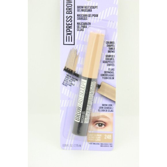 Maybelline Brow Fast Sculpt Gel Mascara 248 Light Blonde 0.09 fl oz New in Box - Picture 7 of 11